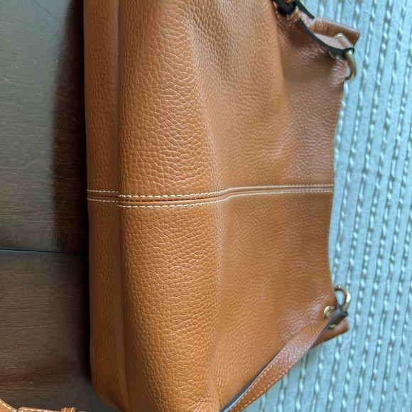Dooney crossbody purse in a camel color - Picture 10 of 13